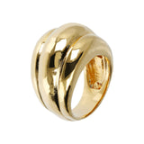 Dune Hammmered 18KT Gold Plated Ring