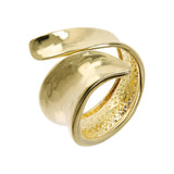 18KT Gold Plated Overlay Wave Ring