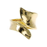 18KT Gold Plated Overlay Wave Ring