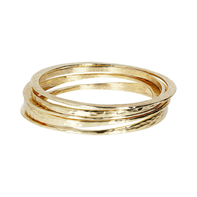 18KT Gold Plated Bangle Set