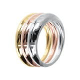 Triple-Band Squiggle Ring