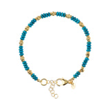 Turquoise Bracelet In 18KT Gold Plated