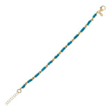 Turquoise Bracelet In 18KT Gold Plated