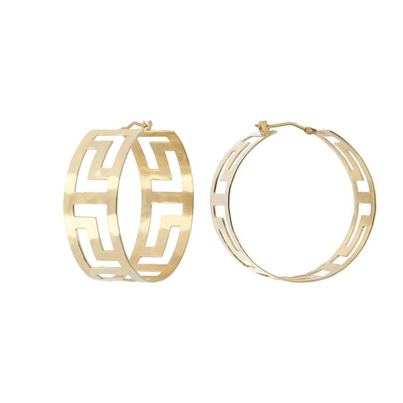 Hoops With Greek Design