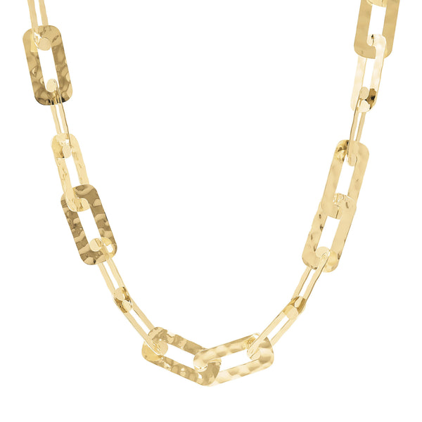 Flat Rectangular Mesh Necklace and Stone Closure